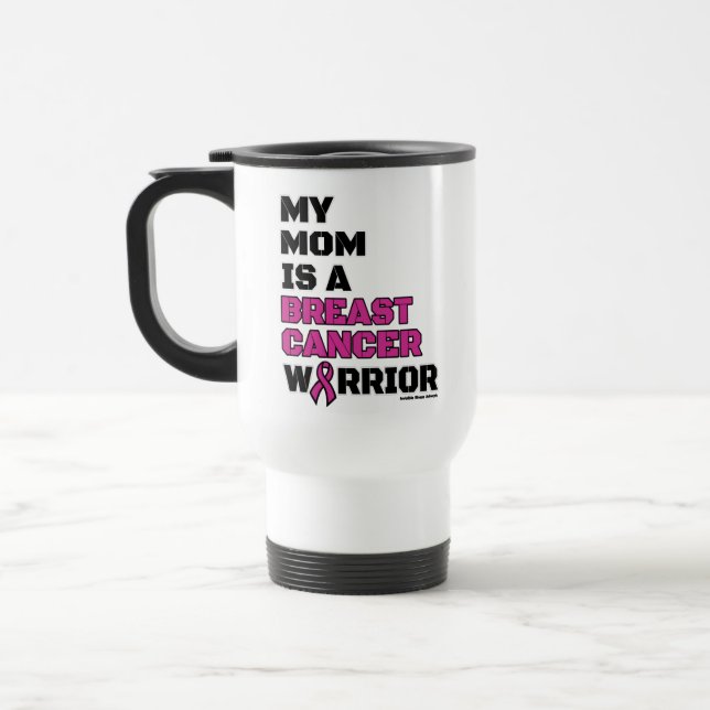 Caneca Térmica Guerreiro/Bloqueio/Mãe...Cancer de Mama (Esquerda)