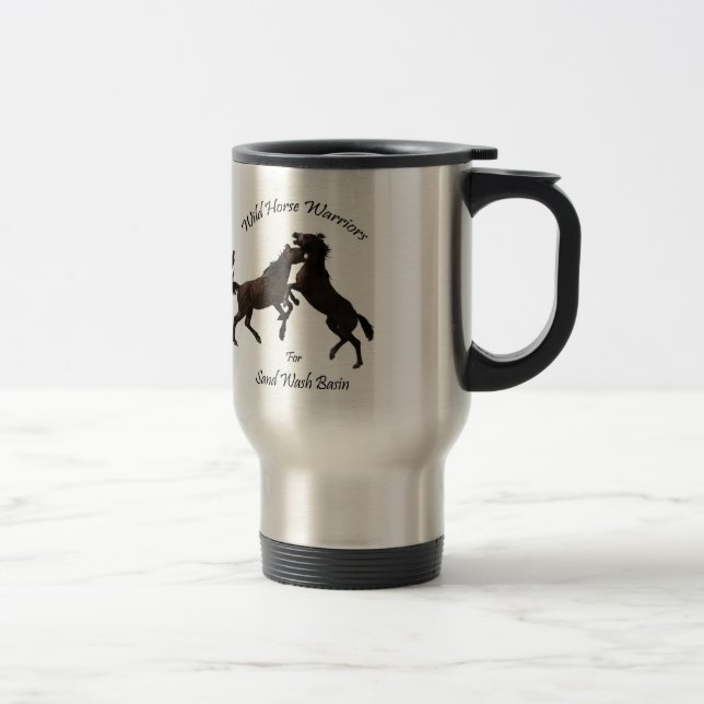 Caneca Térmica Guerreiros do cavalo selvagem (Direita)