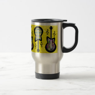 Caneca Térmica Guitarras Coloridas do Mardi Gras