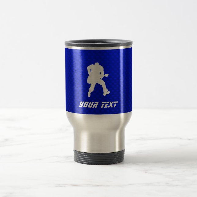 Caneca Térmica Guitarrista azul (Centro)