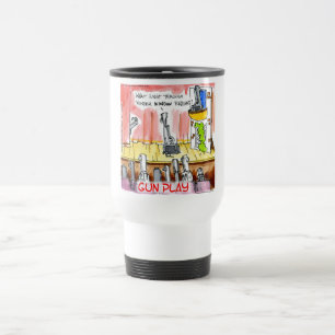 Caneca Térmica GunPlay Desenho Engraçado