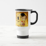 Caneca Térmica Gustav Klimt A Pintura Clássica Beija<br><div class="desc">Gustav Klimt O Kiss Gustav Klimt usou ouro real em sua bela obra de mulheres nouveau de arte e arte decorativa. Esta pintura Klimt foi chamada de "O Beijo" e é a mais conhecida obra de arte nouveau que ele já pintou. A pintura de Gustav Klimt é de uma mulher...</div>
