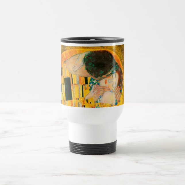 Caneca Térmica Gustav Klimt O Beijo (Centro)