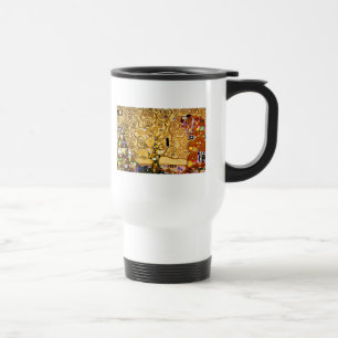 Caneca Térmica Gustav Klimt Tree of Life: Art Nouveau Symbolista