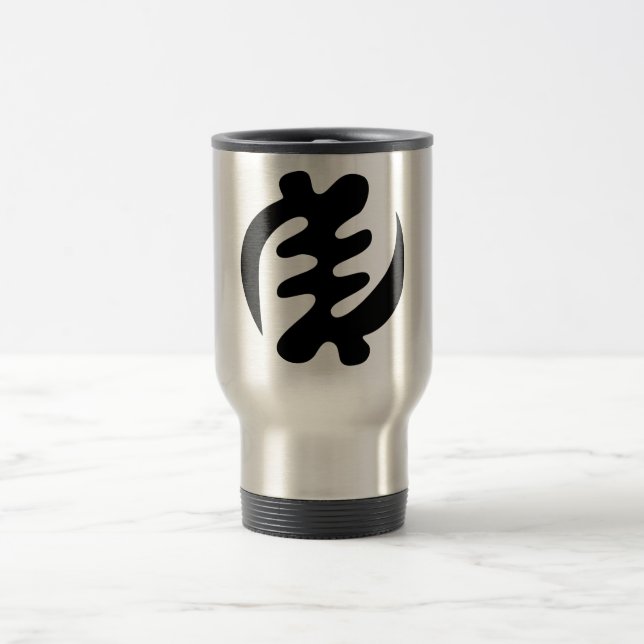 Caneca Térmica Gye Nyame | Deus é Símbolo de Adinkra Supremo (Centro)