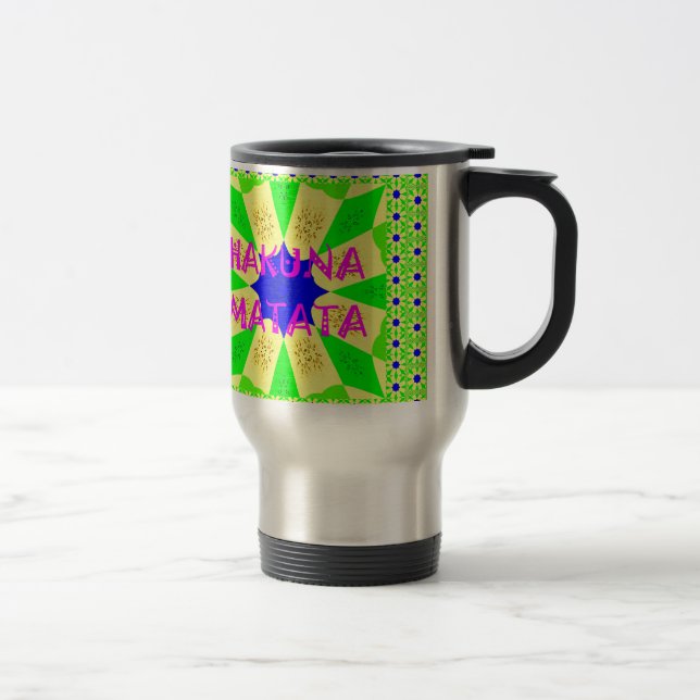 Caneca Térmica Hakuna Matata Belo Design Incrível Colo (Direita)