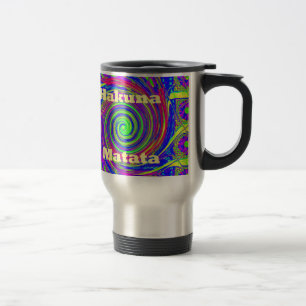 Caneca Térmica Hakuna Matata – Design Giratório com Cores Vibrant