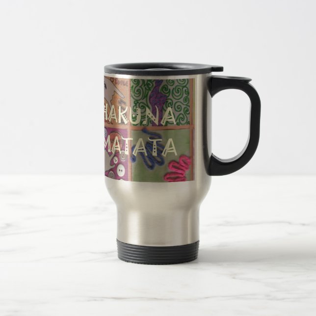 Caneca Térmica Hakuna Matata - Sinal de Arte Impressão (Direita)