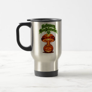 Caneca Térmica Halloween de Destruição em Massa Abobrinha Tóxica