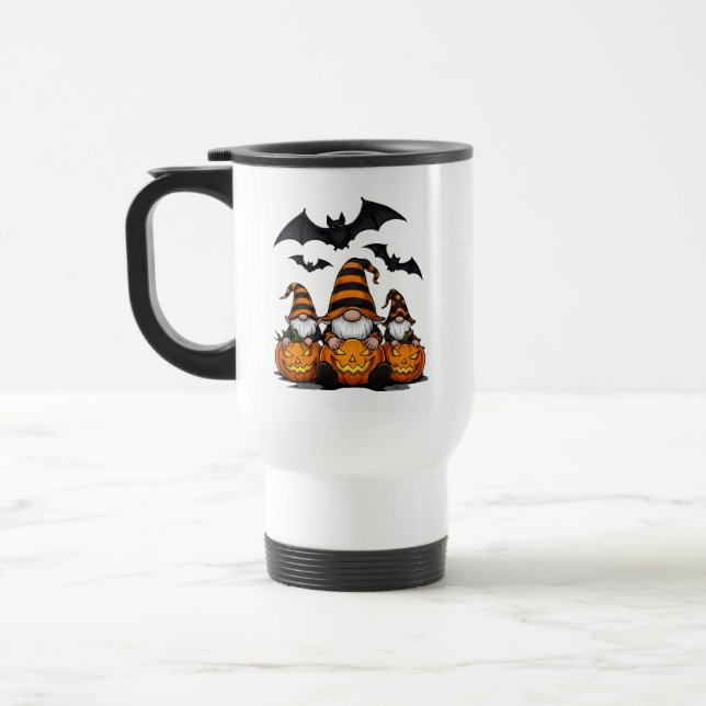 Caneca Térmica Halloween Gnome Travel/Commuter Mug (Esquerda)