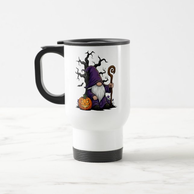 Caneca Térmica Halloween Gnome Travel/Commuter Mug (Esquerda)