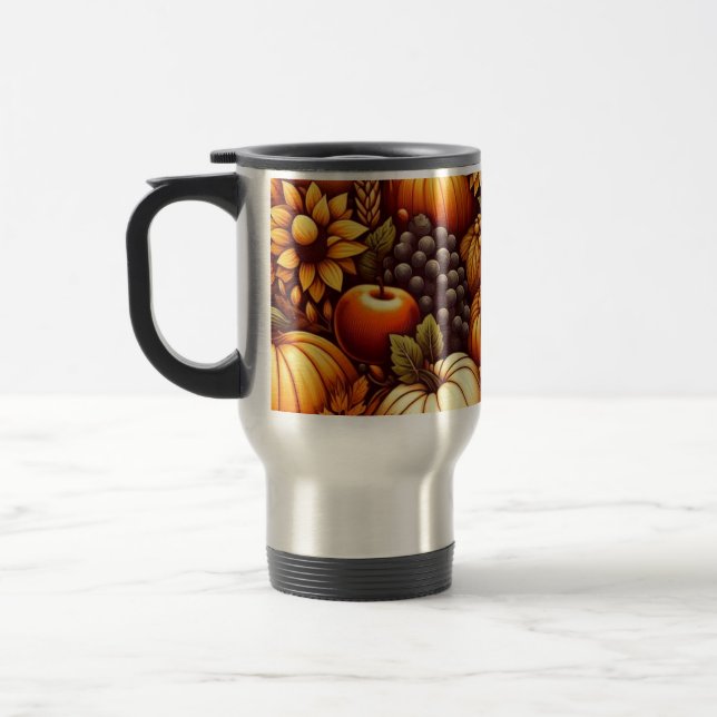 Caneca Térmica Halloween/outono/Outono/Abóbora (Esquerda)