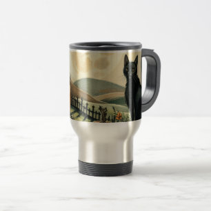 Caneca Térmica Halloween/outono/Outono/Abóbora/gato