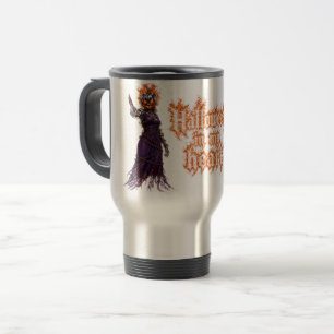 Caneca Térmica Halloween Para Sempre No Meu Coração Abóbora Jack