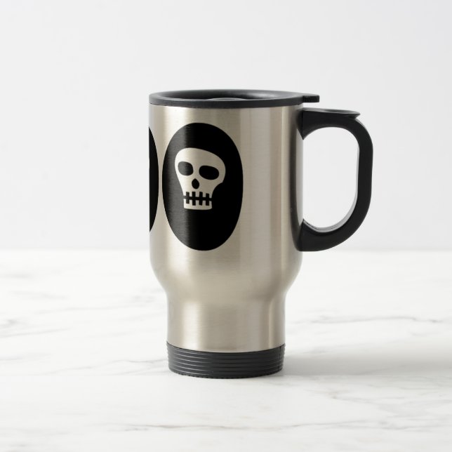 Caneca Térmica Halloween Skulls "Boo" (Direita)