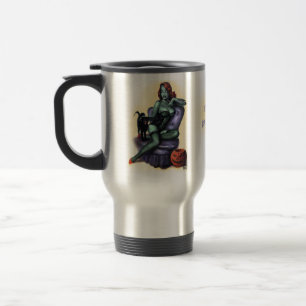 Caneca Térmica Halloween Zombie Girl Pin Up