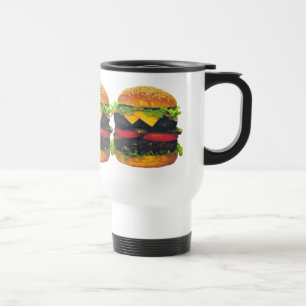 Caneca Térmica Hambúrguer duplo de Deluxe com Queijo