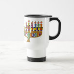 Caneca Térmica Happy Hanukkah Dreidels Menorah<br><div class="desc">Você está vendo a coleção de Design Lee Hiller. Roupa,  Ofertas e Coleções Lee Hiller Fotografia ou Coleção de Arte Digital. Você pode ver sua fotografia da Nature em http://HikeOurPlanet.com/ e seguir seu blog de caminhada no Hot Primavera National Park.</div>