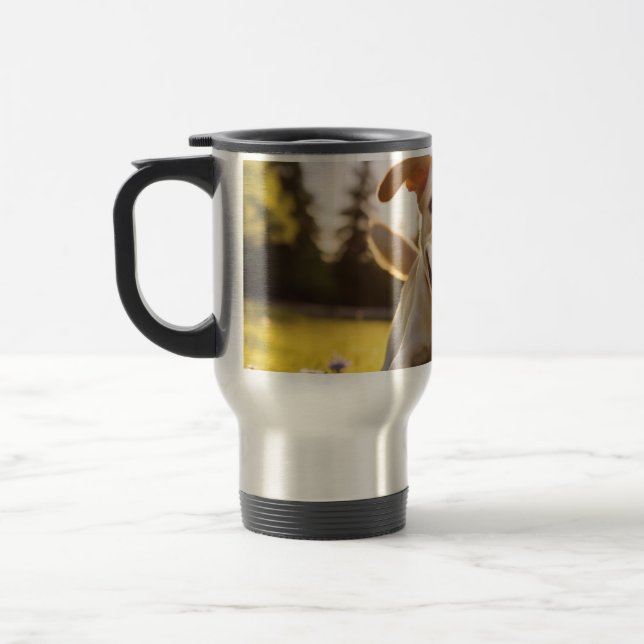 Caneca Térmica Happy Labrador Puppy em execução (Esquerda)