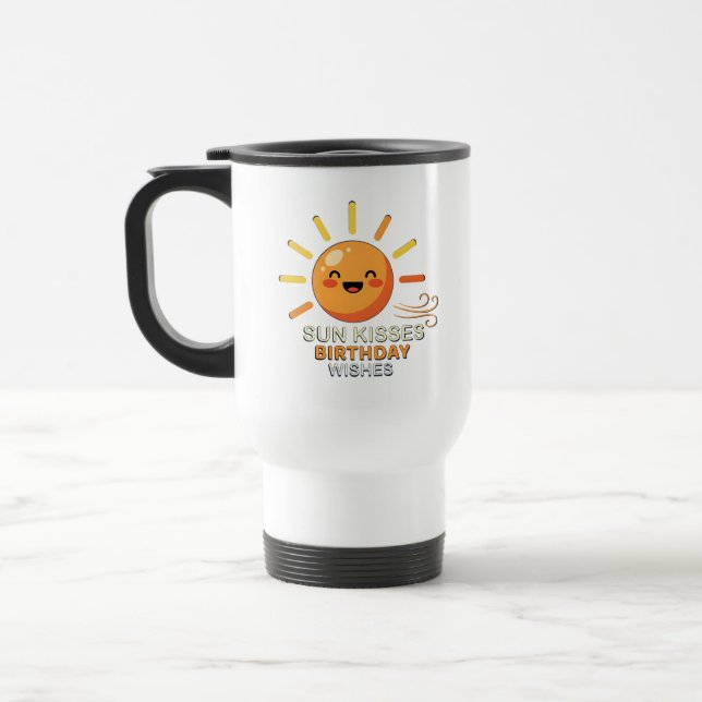Caneca Térmica Happy Smiling Sun Birthday Gift Commuter Mug (Esquerda)