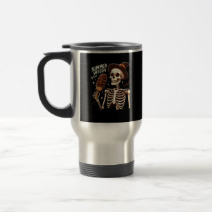 Caneca Térmica Happy Summerween Vibes Skeleton IceCream Summer Ha
