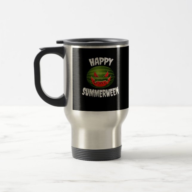 Caneca Térmica Happy Summerwin Retro Watermelon Jack O Lanterna (Esquerda)