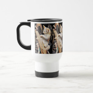 Caneca Térmica Harmonia Felina – Arte Surrealista de Gatos