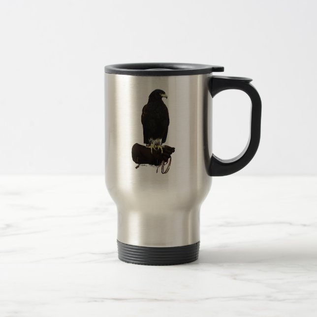 Caneca Térmica Harris Hawk na luva (Direita)