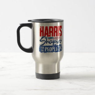 Caneca Térmica Harris Shapiro 2024 Para o Povo Bandeira dos EUA