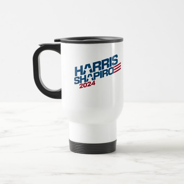 Caneca Térmica Harris Shapiro 2024 Stars and Stripes Patriotic (Esquerda)