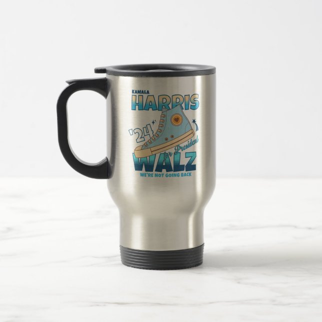 Caneca Térmica Harris Walz 2024 Não vamos voltar para o Sneaker (Esquerda)
