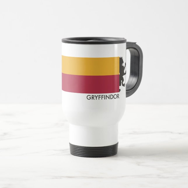 Caneca Térmica Harry Potter | Gráfico do Orgulho da Casa Gryffind (Frente Esquerda)