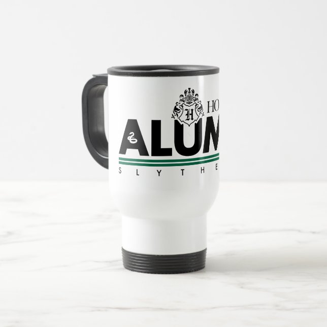 Caneca Térmica Harry Potter| HOGWARTS™ Alumni SLYTHERIN™ (Frente Esquerda)