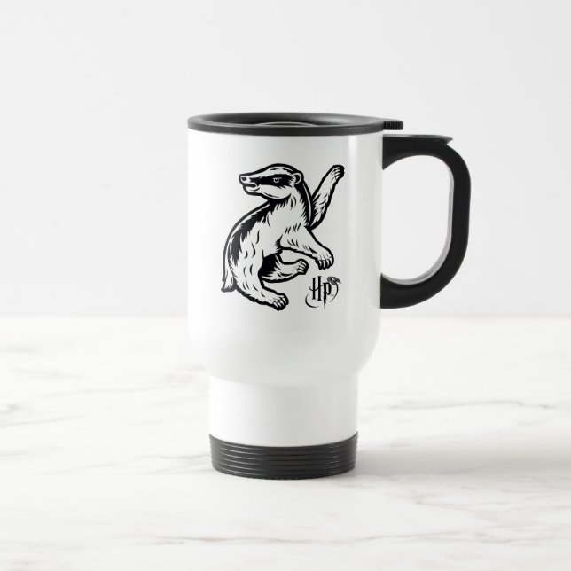 Caneca Térmica Harry Potter| Ícone de Badger Hufflepuff (Direita)