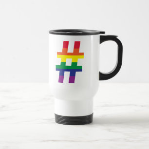 Caneca Térmica Hashtag Rainbow Flag