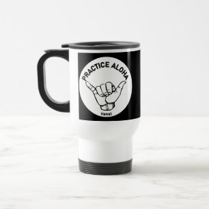 Caneca Térmica Havaí - Pratique Aloha Shaka (enforque-se)