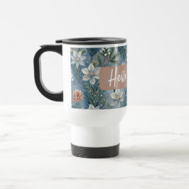 Caneca Térmica Hello Winter Pines & Flowers