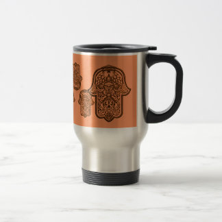 Caneca Térmica Henna Hand of Hamsa (Orange)