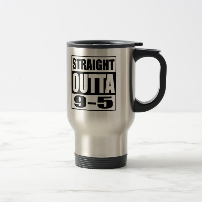 Caneca Térmica Hetero De Presente De Reforma Engraçado Fora 9-5 (Direita)