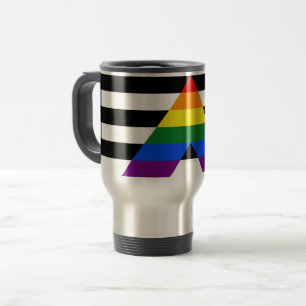 Caneca Térmica Hetero de SlipperyJoe Ally Flag gay de presentes L