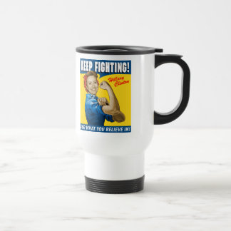 Caneca Térmica Hillary Clinton Continue Lutando