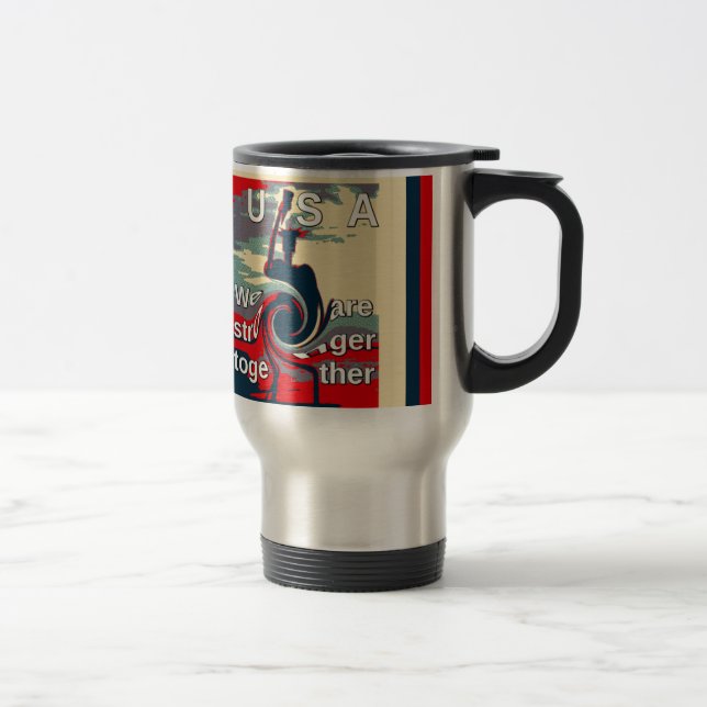 Caneca Térmica Hillary USA somos mais fortes juntos (Direita)