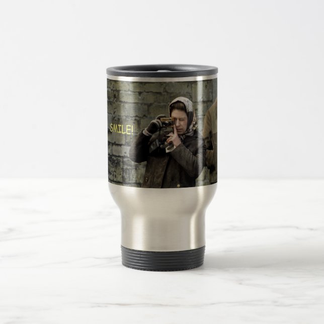 Caneca Térmica HM Rainha Elizabeth Camera Sorria! (Centro)