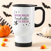 Hocus Pocus Café para Focar Roxo Halloween