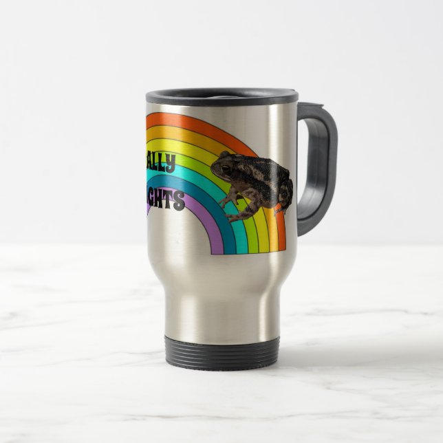 Caneca Térmica Hoje em dia pelos direitos dos homossexuais (Frente Esquerda)