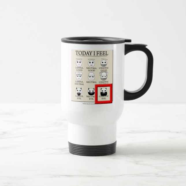 Caneca Térmica Hoje eu sinto o mau caótico (Direita)