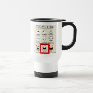Caneca Térmica Hoje eu sinto o mau neutro