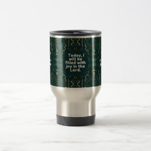 Caneca Térmica Hoje, serei Cheio de Alegria no Senhor
