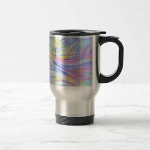 Caneca Térmica holograma pastel