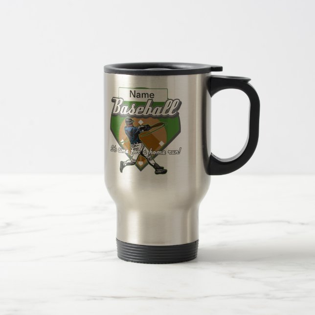 Caneca Térmica Home run personalizado do basebol (Direita)